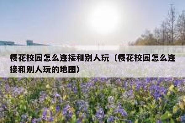 樱花校园怎么连接和别人玩（樱花校园怎么连接和别人玩的地图） 第1张