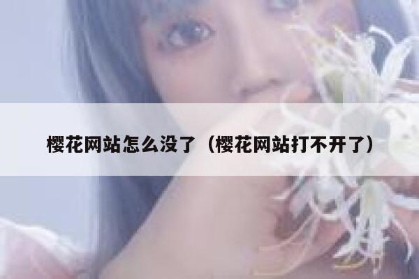 樱花网站怎么没了（樱花网站打不开了） 第1张
