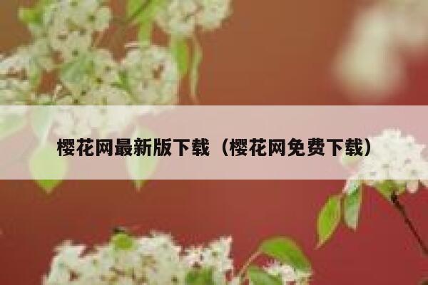 樱花网最新版下载（樱花网免费下载） 第1张