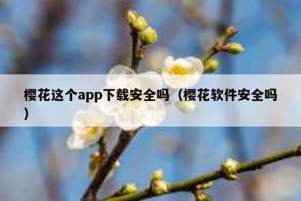 樱花这个app下载安全吗（樱花软件安全吗） 第1张