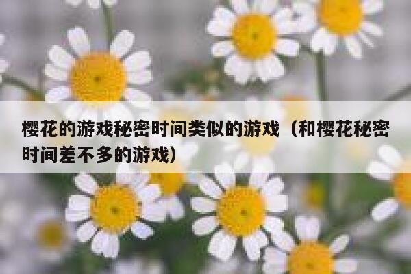樱花的游戏秘密时间类似的游戏（和樱花秘密时间差不多的游戏） 第1张