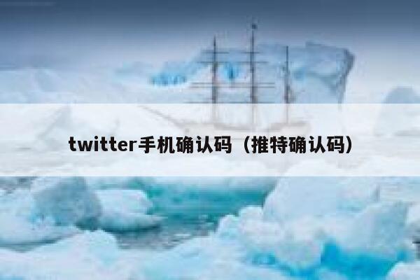 twitter手机确认码（推特确认码） 第1张