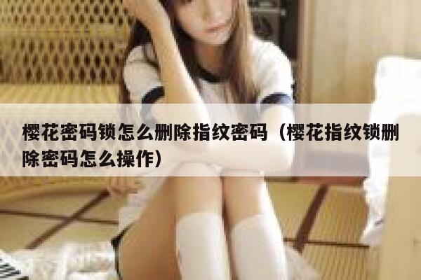 樱花密码锁怎么删除指纹密码（樱花指纹锁删除密码怎么操作） 第1张