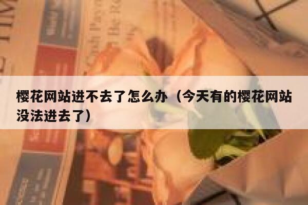 樱花网站进不去了怎么办（今天有的樱花网站没法进去了） 第1张