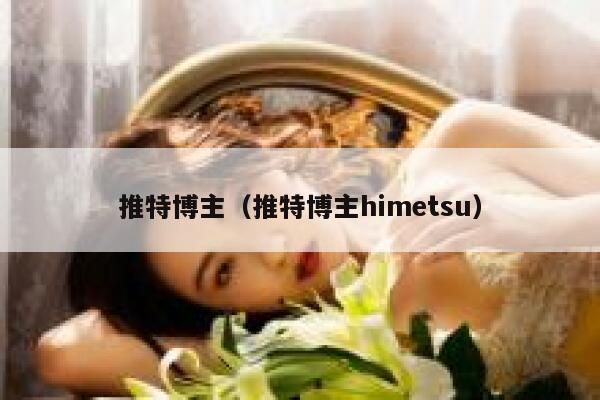 推特博主（推特博主himetsu） 第1张