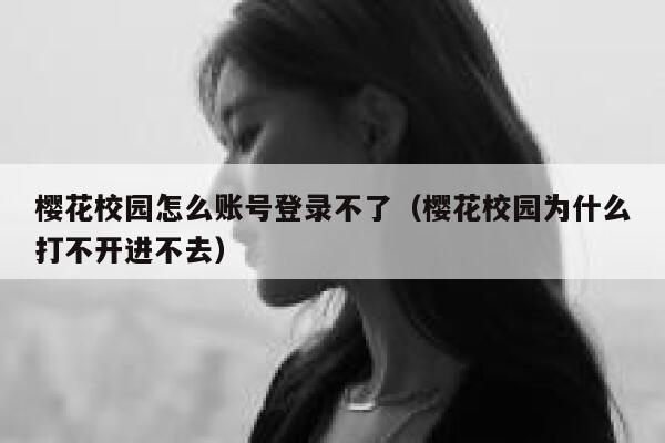 樱花校园怎么账号登录不了（樱花校园为什么打不开进不去） 第1张