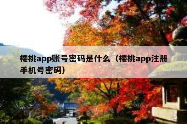 樱桃app账号密码是什么（樱桃app注册手机号密码） 第1张