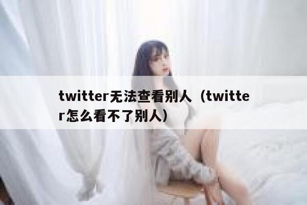 twitter无法查看别人（twitter怎么看不了别人） 第1张