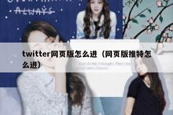 twitter网页版怎么进（网页版推特怎么进） 第1张