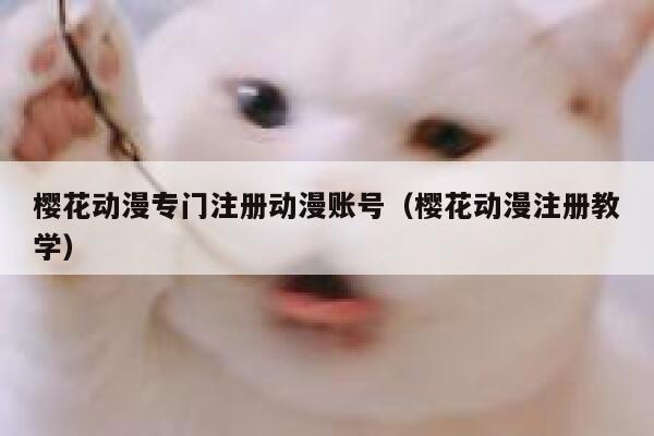 樱花动漫专门注册动漫账号（樱花动漫注册教学） 第1张