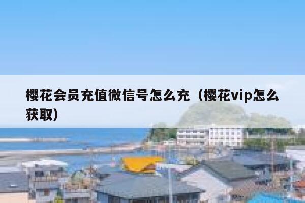 樱花会员充值微信号怎么充（樱花vip怎么获取） 第1张