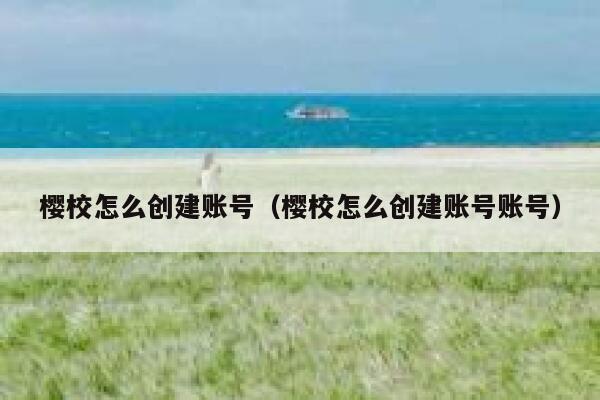 樱校怎么创建账号（樱校怎么创建账号账号） 第1张