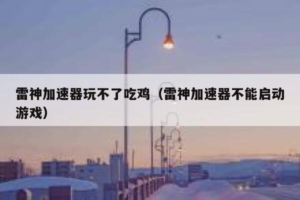 雷神加速器玩不了吃鸡（雷神加速器不能启动游戏） 第1张