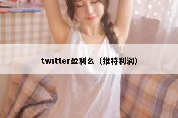 twitter盈利么（推特利润） 第1张