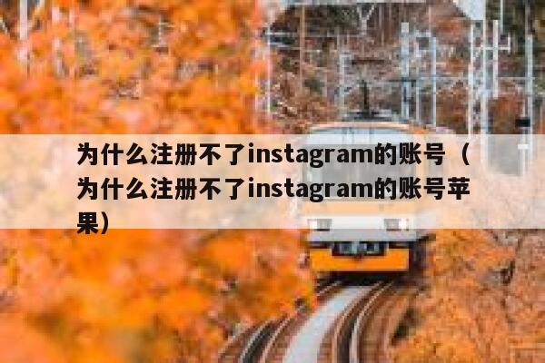为什么注册不了instagram的账号（为什么注册不了instagram的账号苹果） 第1张
