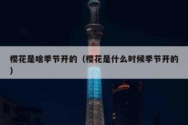樱花是啥季节开的（樱花是什么时候季节开的） 第1张