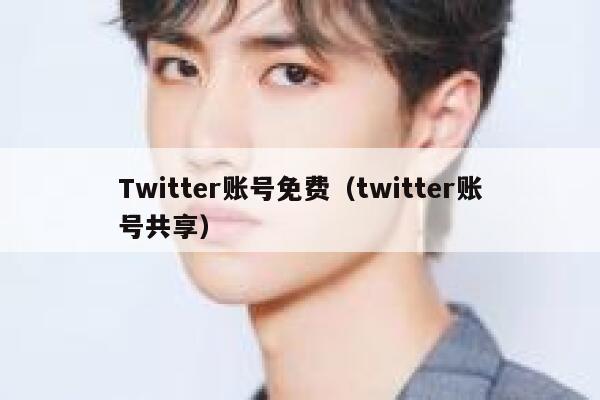 Twitter账号免费（twitter账号共享） 第1张