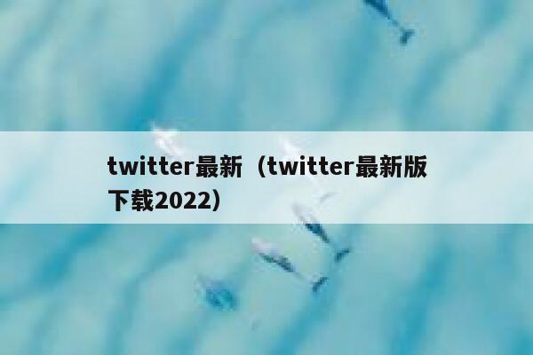 twitter最新（twitter最新版下载2022） 第1张