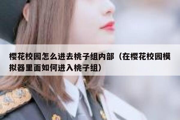 樱花校园怎么进去桃子组内部（在樱花校园模拟器里面如何进入桃子组） 第1张