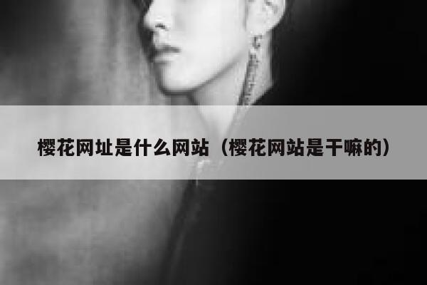 樱花网址是什么网站（樱花网站是干嘛的） 第1张