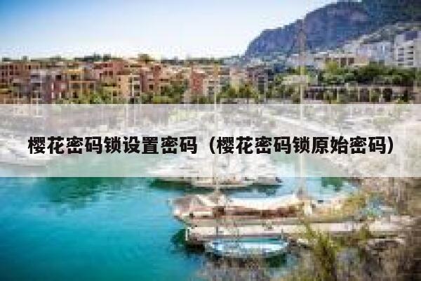 樱花密码锁设置密码（樱花密码锁原始密码） 第1张