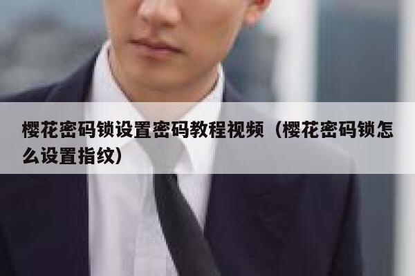 樱花密码锁设置密码教程视频（樱花密码锁怎么设置指纹） 第1张