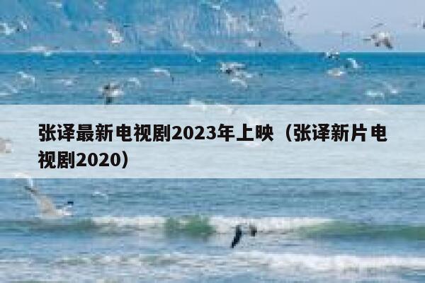 张译最新电视剧2023年上映（张译新片电视剧2020） 第1张