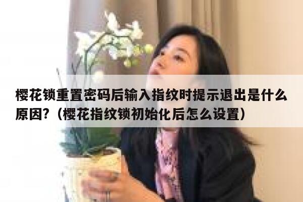 樱花锁重置密码后输入指纹时提示退出是什么原因?（樱花指纹锁初始化后怎么设置） 第1张