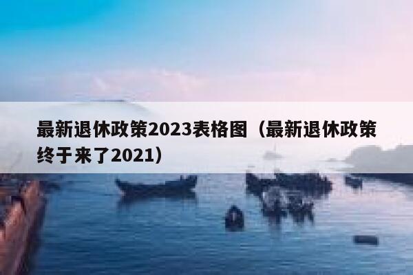 最新退休政策2023表格图（最新退休政策终于来了2021） 第1张