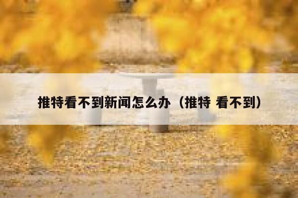 推特看不到新闻怎么办（推特 看不到） 第1张