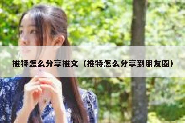 推特怎么分享推文（推特怎么分享到朋友圈） 第1张