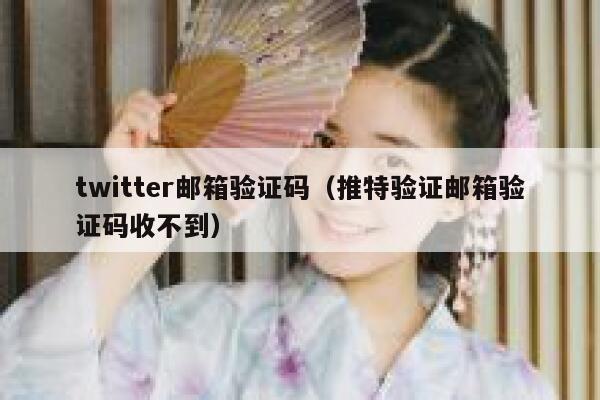 twitter邮箱验证码（推特验证邮箱验证码收不到） 第1张