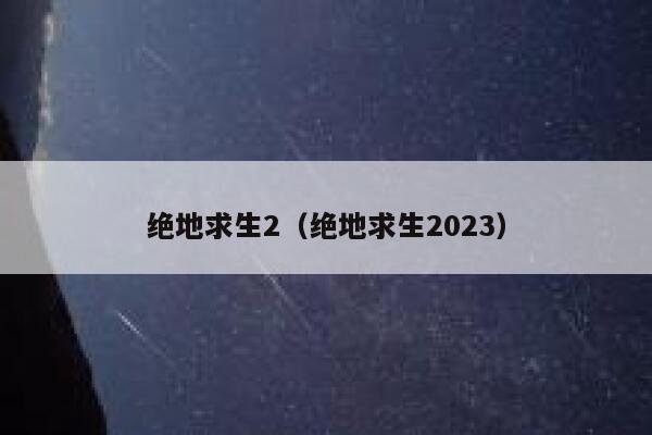 绝地求生2（绝地求生2023） 第1张