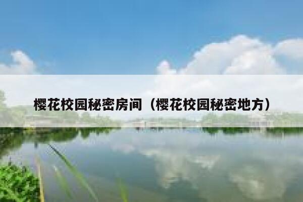 樱花校园秘密房间（樱花校园秘密地方） 第1张