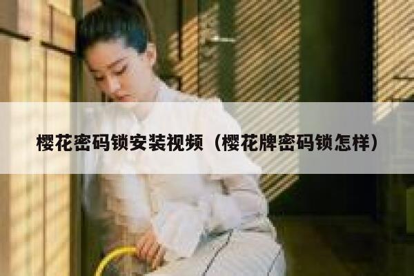 樱花密码锁安装视频（樱花牌密码锁怎样） 第1张
