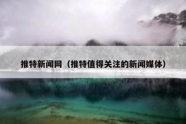 推特新闻网（推特值得关注的新闻媒体） 第1张