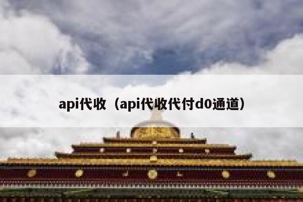 api代收（api代收代付d0通道） 第1张