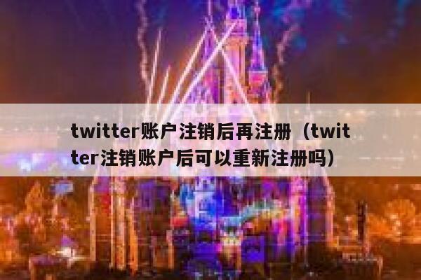 twitter账户注销后再注册（twitter注销账户后可以重新注册吗） 第1张