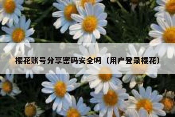 樱花账号分享密码安全吗（用户登录樱花） 第1张
