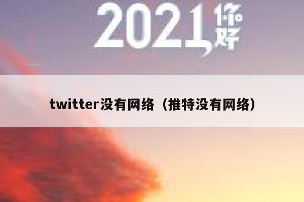 twitter没有网络（推特没有网络） 第1张