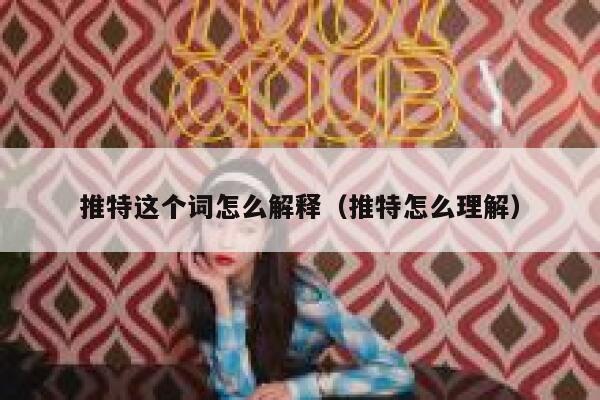 推特这个词怎么解释（推特怎么理解） 第1张
