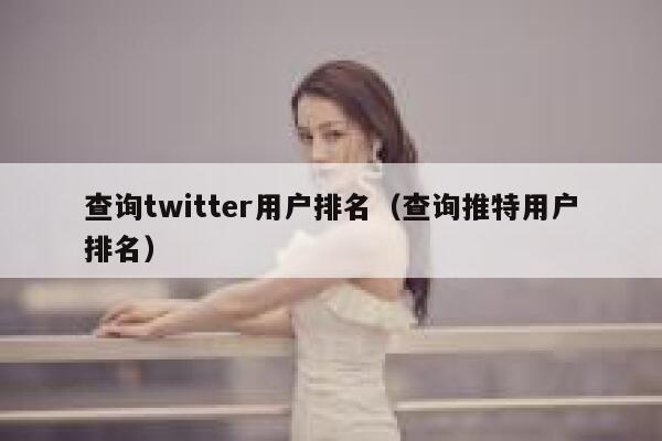 查询twitter用户排名(查询推特用户排名) 第1张 查询twitter用户排名(查询推特用户排名) 第1张