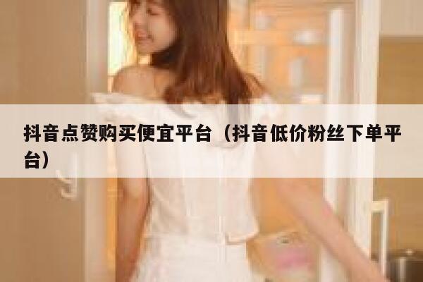 抖音点赞购买便宜平台（抖音低价粉丝下单平台） 第1张