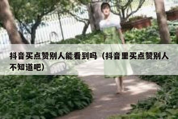 抖音买点赞别人能看到吗（抖音里买点赞别人不知道吧） 第1张