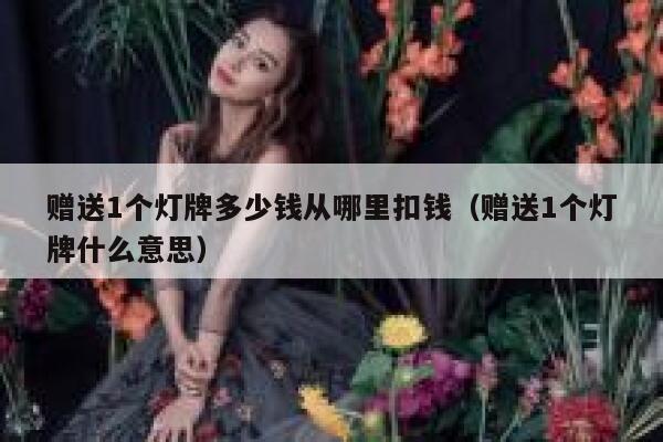 赠送1个灯牌多少钱从哪里扣钱（赠送1个灯牌什么意思） 第1张