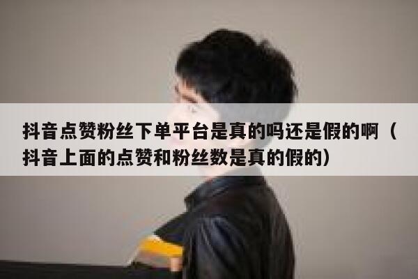 抖音点赞粉丝下单平台是真的吗还是假的啊(抖音上面的点赞和粉丝数是真的假的) 第1张 抖音点赞粉丝下单平台是真的吗还是假的啊(抖音上面的点赞和粉丝数是真的假的) 第1张