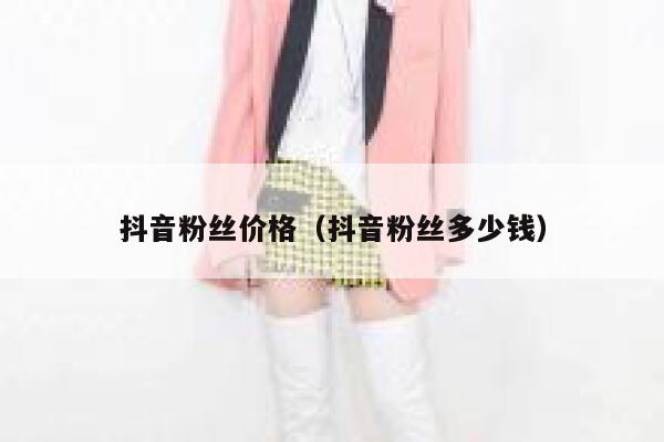 抖音粉丝价格（抖音粉丝多少钱） 第1张