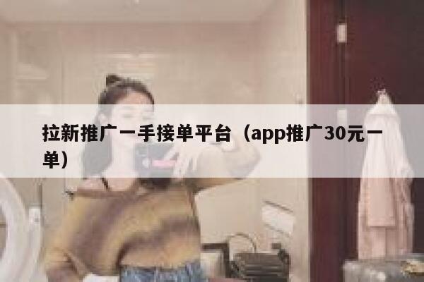 拉新推广一手接单平台（app推广30元一单） 第1张