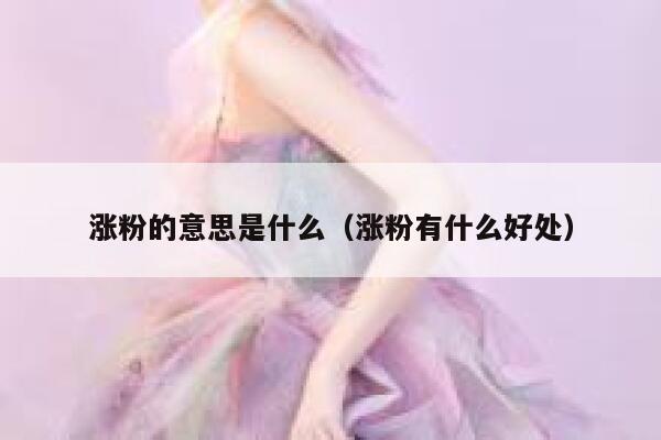 涨粉的意思是什么（涨粉有什么好处） 第1张