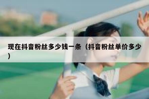 现在抖音粉丝多少钱一条（抖音粉丝单价多少） 第1张